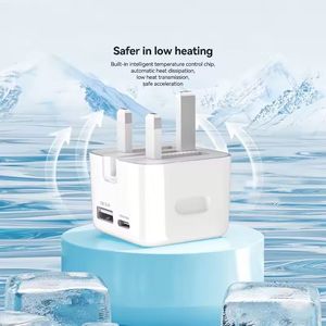 UK <b>Plug</b> Fast Charge 20W PD Charger Block A+C Charger Type C Phone Charger for <b>Smart</b> Phones - Product Image 2