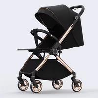 Nouveau modèle 2026 : Poussette de luxe pliable avec poignée réversible et fonction de rotation du capot