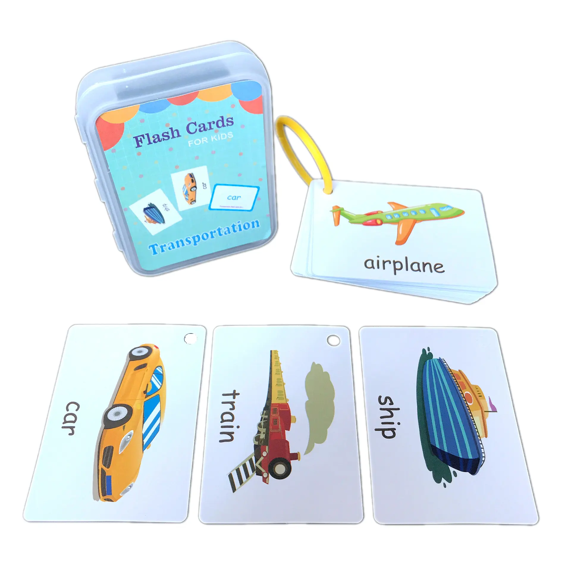 Vente en gros d'autres jouets éducatifs cartes flash cartes cognitives formes animaux couleurs fruits anglais carte flash vocabulaire