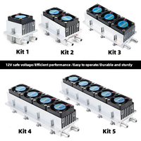 Kit complet de mini-réfrigérateur 12V à refroidissement par eau, auto-construit, avec module Peltier, pour électronique intelligente et semi-conducteurs