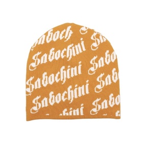 Acrylic All Over Print Reversible Jacquard Cuffless Slouchy Baggy Soft Beanie Gorras <b>Winter</b> Skull Casquette Toques Knitted <b>Hats</b> - Product Image 5