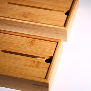 Bamboo <b>Tea</b> Tray Square Draining Mini Water Storage For Dry Brewing Kung Fu <b>Tea</b> <b>Set</b> - Product Image 3