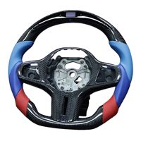 Volant sport en fibre de carbone à trois couleurs pour BMW M1 M2 M3 M4 M5 Série G F40 F44 G20 G21 G28 G22 G29 G80