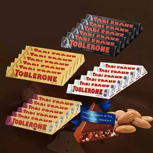 Tobleron Triangle suisse Chocolat noir Chocolat au lait aux raisins secs Chocolat blanc 100g - Product Image 2