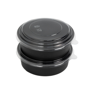 Vente en gros de bols à salade en papier kraft personnalisés avec logo, forme ronde, carrée ou personnalisée pour les cafés, les charcuteries, la livraison de nourriture à emporter - Product Image 2