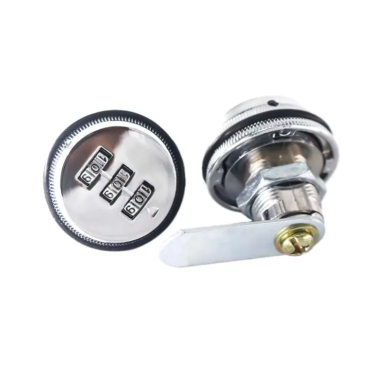 Heavy duty 3 digits combination cabinet lock silver zinc alloy customized length combination lock manufacture XMM-5022