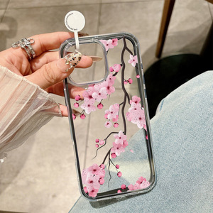 Nouvelle <span class=keywords><strong>Coque</strong></span> de Téléphone Portable 2-en-1 en TPU à Changement de Couleur pour <span class=keywords><strong>iPhone</strong></span> 14 <span class=keywords><strong>12</strong></span> 15 17 Air <span class=keywords><strong>Pro</strong></span> <span class=keywords><strong>Max</strong></span>, Motif Fleurs Roses, <span class=keywords><strong>Coque</strong></span> Arrière - Product Image 4