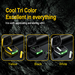 Leadingplus OEM HIFI Stereo E-Thể Thao <span class=keywords><strong>Bluetooth</strong></span> 5.2 Không Dây Ánh Sáng Hơi Thở Chơi Game Trong-Tai Bumblebee Vàng Tai Nghe Tai Nghe Tai Nghe - Product Image 6