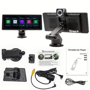 Pantalla IPS Portátil de 10.26 Pulgadas para Auto, Reproductor Multimedia con Conexión Inalámbrica Carplay y Android Auto, Radio FM, Control del Volante, Monitor - Product Image 6