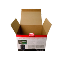 Caja de Cartón Corrugado Impresa a Todo Color para el Paquete de Accesorios del Lente de Cámara Tamron 70-300mm