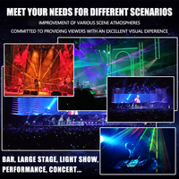 Lumière Laser RVB Pleines Couleurs à 6 Yeux DMX, Lyre Laser DJ pour Scène, Discothèque, Club de Nuit, Barre Laser Lyre à 6 Yeux