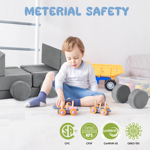 Jouets éducatifs pour enfants, blocs de construction souples en mousse, canapé jouet, aire de jeux intérieure pour l'apprentissage et le développement précoce - Product Image 1
