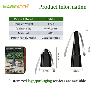 พัดลมไล่แมลงสำหรับธุรกิจ ODM สั่งซื้อจำนวนมาก ประหยัดพลังงาน ปราศจากสารเคมี ทนทาน ผลิตจากพลาสติก ABS ดีไซน์ทันสมัย เหมาะสำหรับร้านอาหาร - Product Image 2