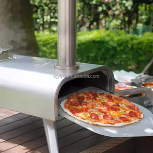Horno de Pizza Portátil Moderno Yuqi de Acero Inoxidable para Exteriores, con Combustible de Pellets de Madera, para Asar Carne con Carbón, Potencia Ajustable, Fácil de Usar - Product Image 3