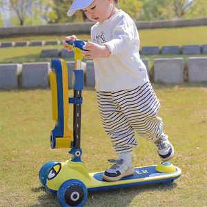 Nouvelle arrivée, trottinette pour enfants <span class=keywords><strong>Rocket</strong></span>, poignée à barre de poussée, 3 grandes roues, siège pliable, vente en gros, jouet pas cher, adultes, enfants, roue en PU - Product Image 5