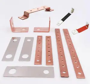 OEM Flat Soft Customized Copper Busbar Battery Insulateds Custom Copper Flat Bar Battery Busbar Flat