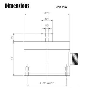 PLC590 เซ็นเซอร์วัดแรงแบบสามแกนชนิดขนานพร้อมเอาต์พุต mV สำหรับการวัดสมดุลแรงสามองค์ประกอบสำหรับหุ่นยนต์และระบบอัตโนมัติ - Product Image 6