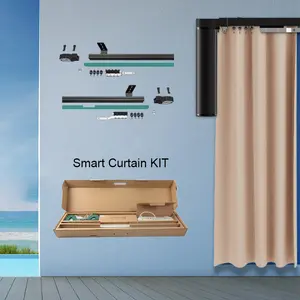 Smart Curtain Remote Control System Kit Aluminium Curtain Track Kit Automatic Home DIY Curtain Kit Online Retailers Popular