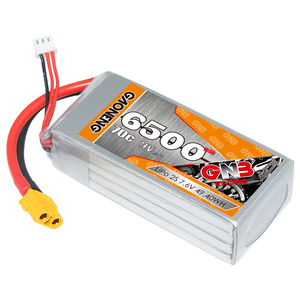 GNB GAONENG แบตเตอรี่ลิเธียม6500MAH 7.6V 2S 70C Cabled XT60 HV LiHV Shorty Pack แบตเตอรี่ LiPo ปรับแต่งรถ RC Drone - Product Image 1