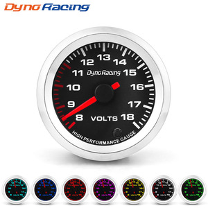 Voltmètre de voiture 2'' 52mm avec rétroéclairage LED sept couleurs, type pointeur 12V, affichage LCD 8~18V, état neuf - Product Image 4