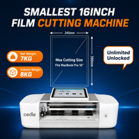 Máquina cortadora inteligente de protectores de pantalla mini de 16 pulgadas, plotter universal portátil para películas de hidrogel para empresas