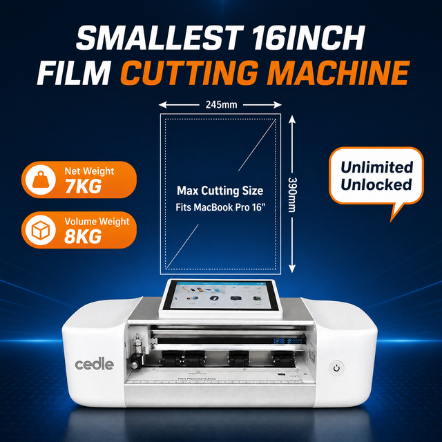 Smart Mini Screen Protector Cutting Machine 16 Inch Universal Laptop Film Plotter Portable Hydrogel Film Maker For Business