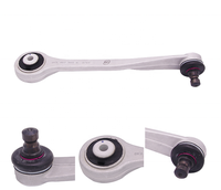 Kit complet de biellettes de suspension avant de voiture avec rotules, boulons et bras de commande en aluminium argenté, certifié ISO 9001 pour Audi
