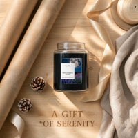 Bougie parfumée en verre personnalisée avec logo OEM, vente en gros, 100% cire de soja pure, écologique, parfum d'ambiance pour la maison