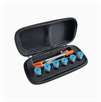 Étui portable en EVA à 6 compartiments pour flacons d'insuline et peptides, boîte de rangement pour seringues et aiguilles, pour flacons médicaux de 3 ml et 10 ml, organisateur de voyage avec logo personnalisé