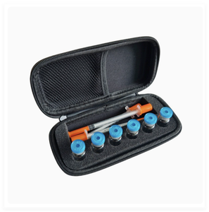 Custodia Portatile Personalizzabile con Logo in EVA a 6 Scomparti per Fiale di Insulina e Peptidi, Scatola Contenitore per Siringhe e Aghi, Organizer da Viaggio per Fiale Mediche da 3ml e 10ml - Product Image 1