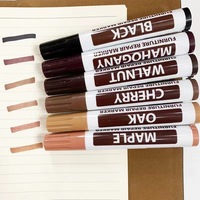 Kit de réparation de meubles avec marqueur et bâton de cire, éliminateur de rayures sur le bois, stylo de retouche pour sols en bois, armoires, tables, 8 couleurs disponibles