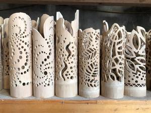 Cubierta de lámpara de bambú de Vietnam, hecha a mano para decoración del hogar, restaurante, nuevo estilo - Product Image 6