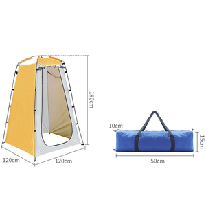 Tente de <span class=keywords><strong>Douche</strong></span> Privée Personnalisée en Tissu 190T Enduit Argenté, Abri Solaire, Cabine d'Essayage Extérieure, Tente Toilettes Portable - Product Image 4