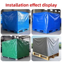 Bâche de protection sur mesure en PVC pour palettes, couverture anti-poussière pour équipement, bâche imperméable et anti-UV, tissu enduit pour gros équipement
