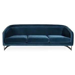 Luxe Drie Zits Sofa Flanellen Doek Sofa Stoel Nordic Eenvoudige Post-Moderne Kleine Familie Enkele Dubbele Fluwelen Sofa