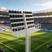 Fabricant Professionnel – Éclairage LED sur Grand Mât 800W IP66 en Acier Galvanisé, 25m/30m, pour Stades et Terrains de Sport