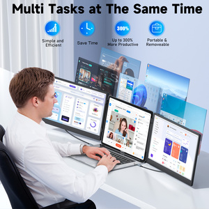 OEM Laptop Screen Extender Tragbarer S3 Triple Laptop Monitor Extender 14 "Zoll 1080P FHD IPS Tragbarer Monitor für Laptops - Product Image 6