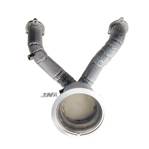 Utilisé pour <span class=keywords><strong>Audi</strong></span> S4-B9.5 tuyau de descente en acier inoxydable avec combinaison de catalyseur pour augmenter les performances d'échappement - Product Image 6