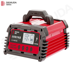 Cargador de Batería de Coche Demuda 12V 24V Automático Inteligente Portátil con Pantalla para Baterías de Plomo-Ácido - Product Image 1