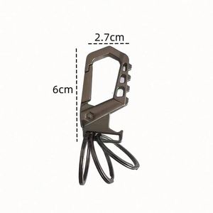 Porte-clés de voiture personnalisable en alliage de zinc, multifonctionnel, pendentif pour porte-clés - Product Image 1