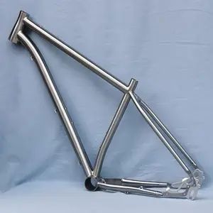Quadro de bicicleta de montanha, liga de titânio de alta resistência, peças de bicicleta