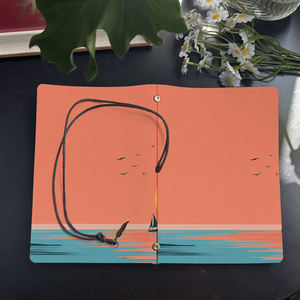 Cuaderno compacto A6 hecho a mano esencial para estudiantes de primer año universitarios, ideal para notas de conferencias y discusiones de seminarios con velero - Product Image 4