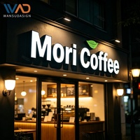 Letreros de construcción al aire libre personalizados Señalización de logotipo 3D de pared con tablero de nombre de iluminación LED para empresas y hospitales