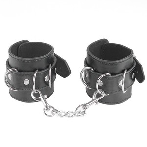 Ensemble de bondage BDSM sexy, menottes, ensemble de bondage SM, chaînes de pieds pour femmes, boucle croisée en peluche, ensemble de 3 pièces, entraînement à la masturbation - Product Image 6