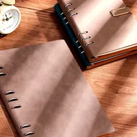 Cuaderno Premium Personalizable B5 de 9 Anillas, Multifuncional, Elegante, de Cuero PU, para Oficina, Papelería, Regalo Duradero