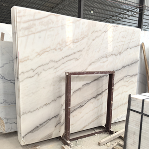 Marches d'escalier en marbre blanc Sactransstone, grande dalle, finition polie moderne, pour villa, avec garantie d'un an - Product Image 4