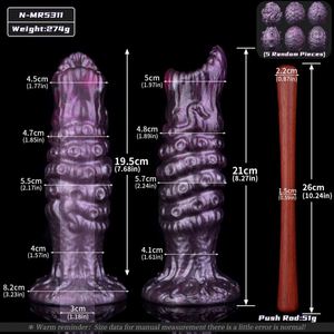 Fantasy Ovipositor With Spike Hollow Anal Plug Manual Laying Egg Butt <b>Dildo</b> for Women Vaginal Stimulation Adult Toy for 18+ - Product Image 6