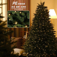 Sapin de Noël Artificiel Haut de Gamme 1,2m-3m Moderne avec Support Métallique, Fabrication Usine, Décoration Personnalisée en PE Mixte
