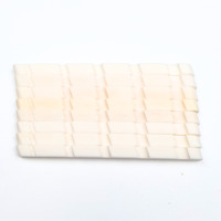 5 String Bass Bone Nut 45.8* 3 *67mm Slotted Top Nut Natural Bone Replacement Electric Bass Guitar Parts Durable Stable String