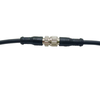 Connecteurs de prise d'aviation LED personnalisés à 4 ou 5 broches, câble à 3 broches, fil circulaire étanche, connecteur M12